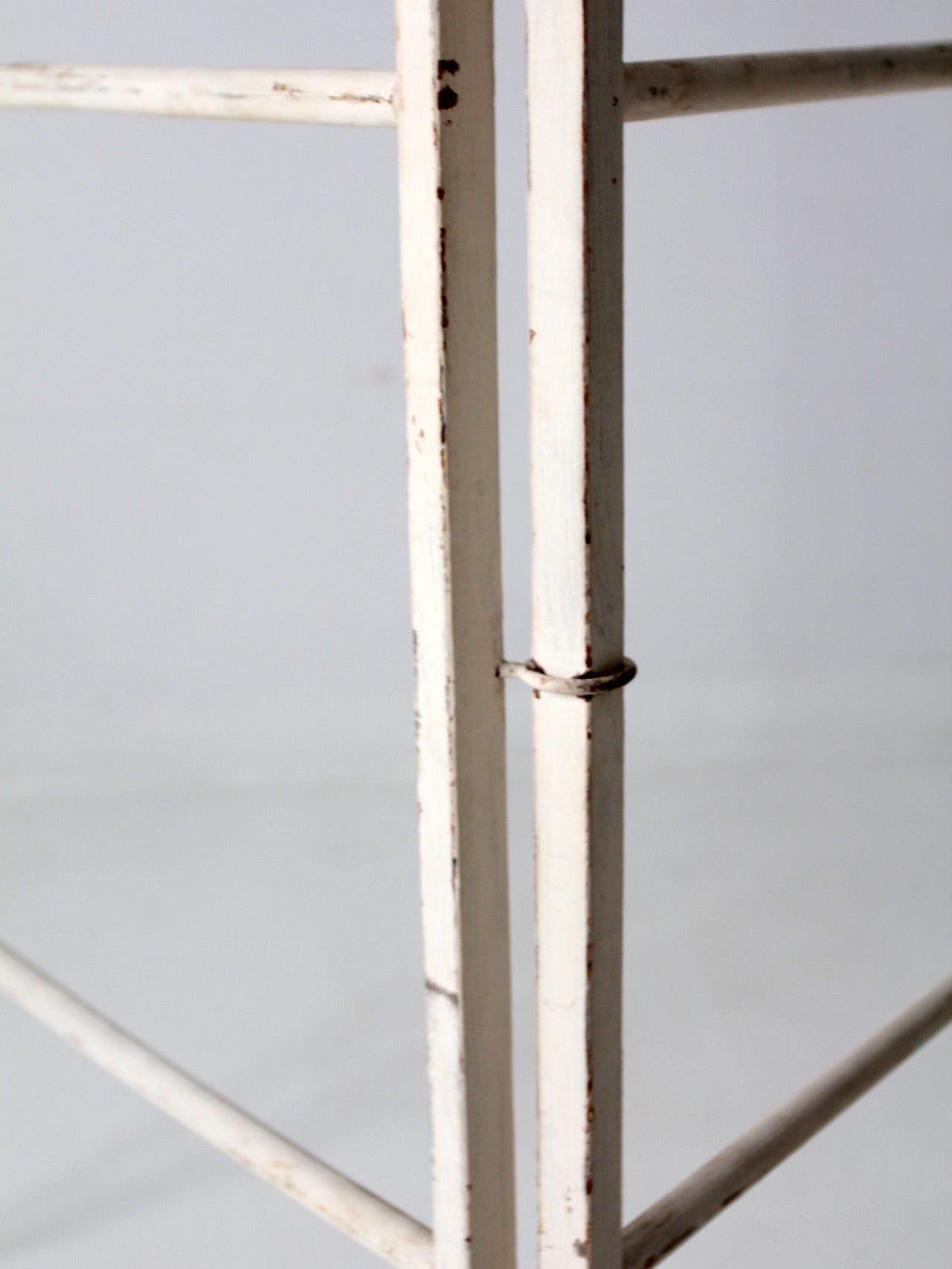 antique white wash drying rack