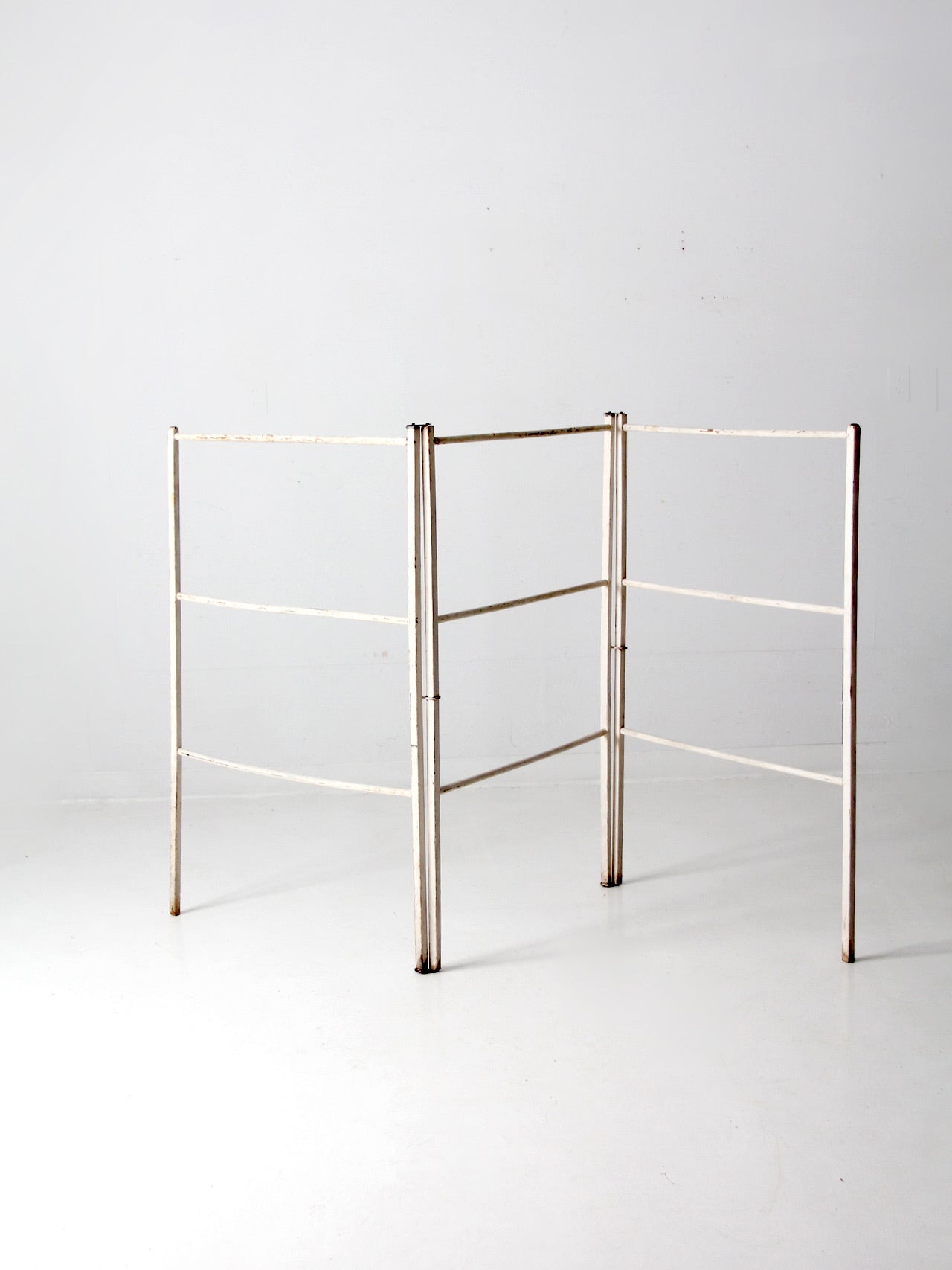 antique white wash drying rack