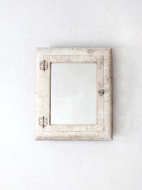 antique recessed medicine cabinet with mirror