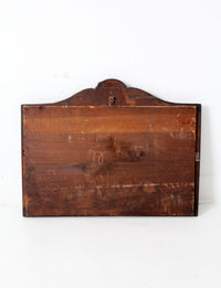 antique carved wood mirror