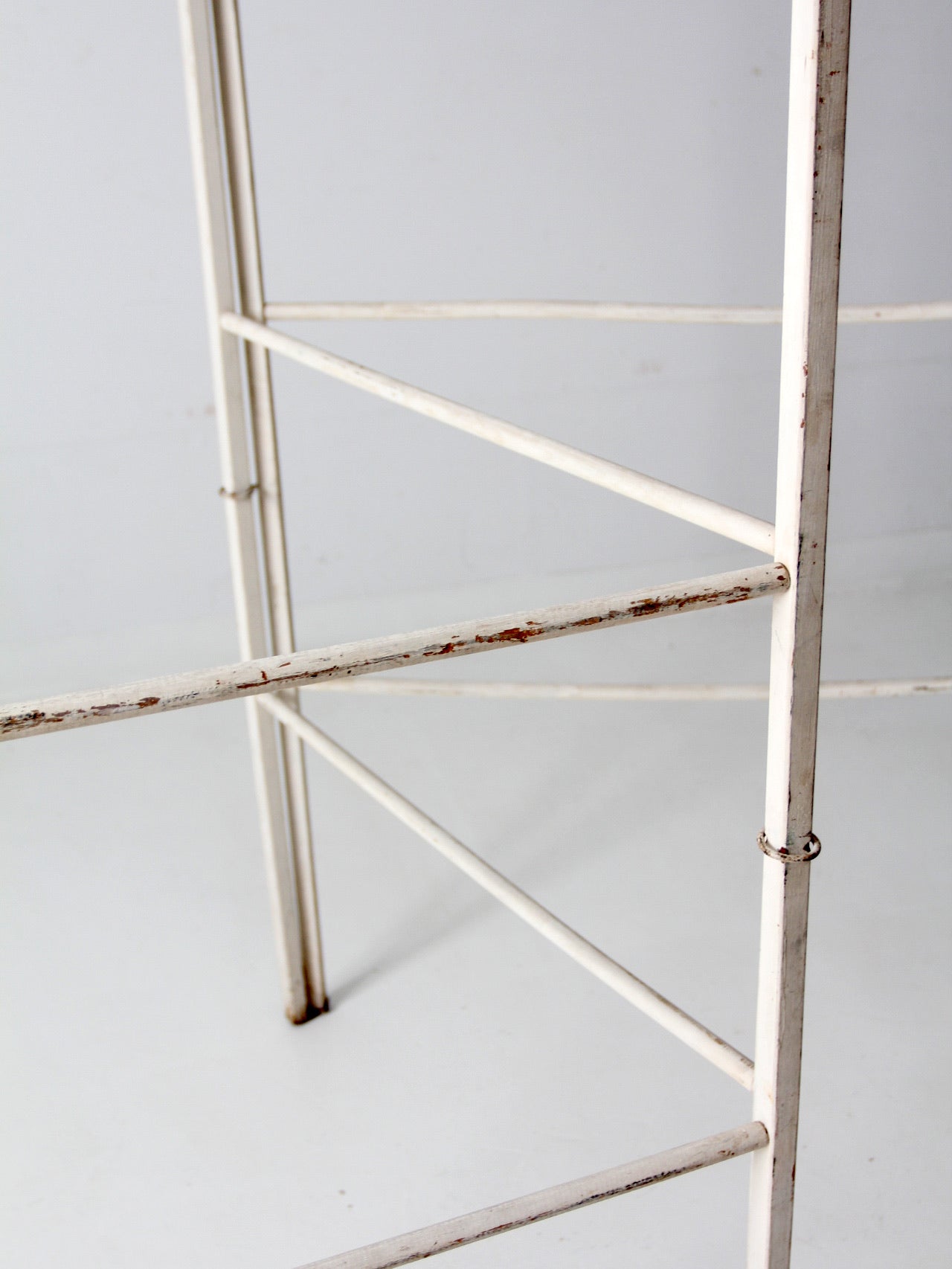 antique white wash drying rack