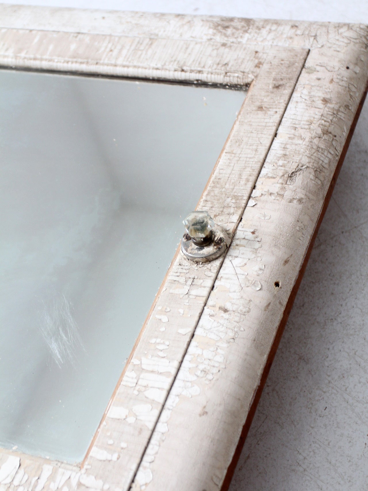 antique recessed medicine cabinet with mirror