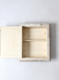 antique recessed medicine cabinet with mirror