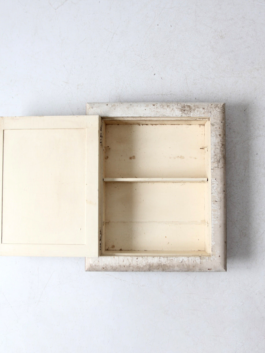 antique recessed medicine cabinet with mirror