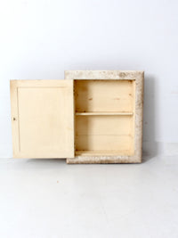 antique recessed medicine cabinet with mirror