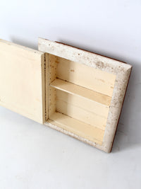 antique recessed medicine cabinet with mirror