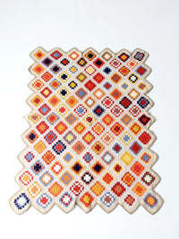vintage crotchet granny square quilt