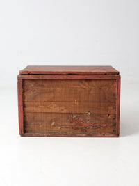 vintage rustic wooden storage box
