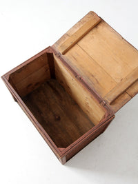 vintage rustic wooden storage box