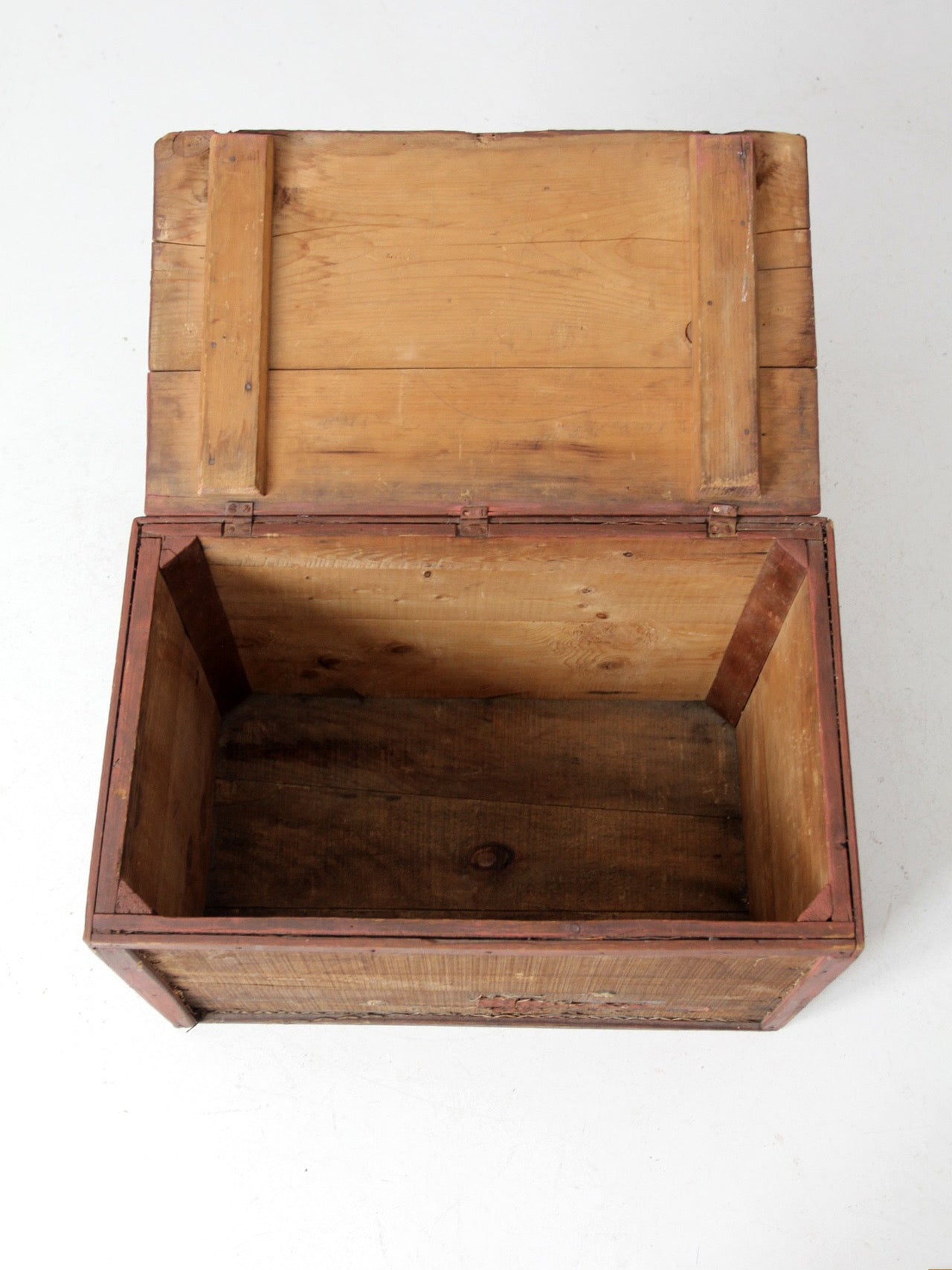 vintage rustic wooden storage box