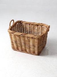 vintage woven storage basket