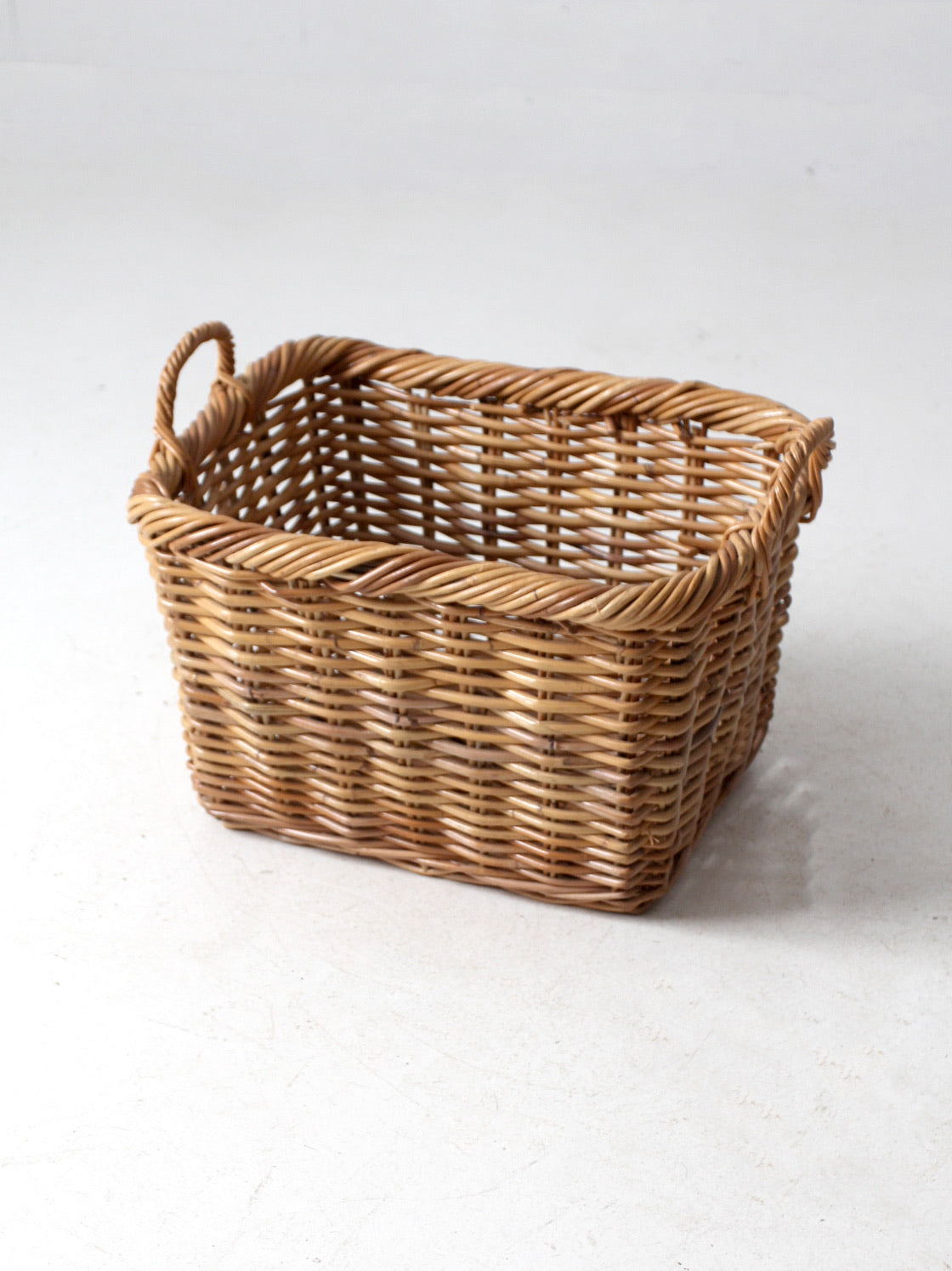 vintage woven storage basket