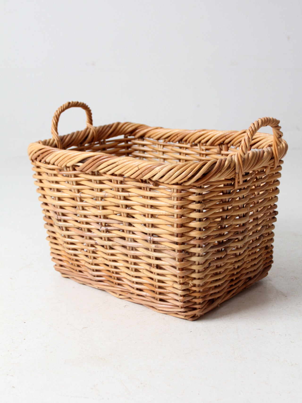 vintage woven storage basket