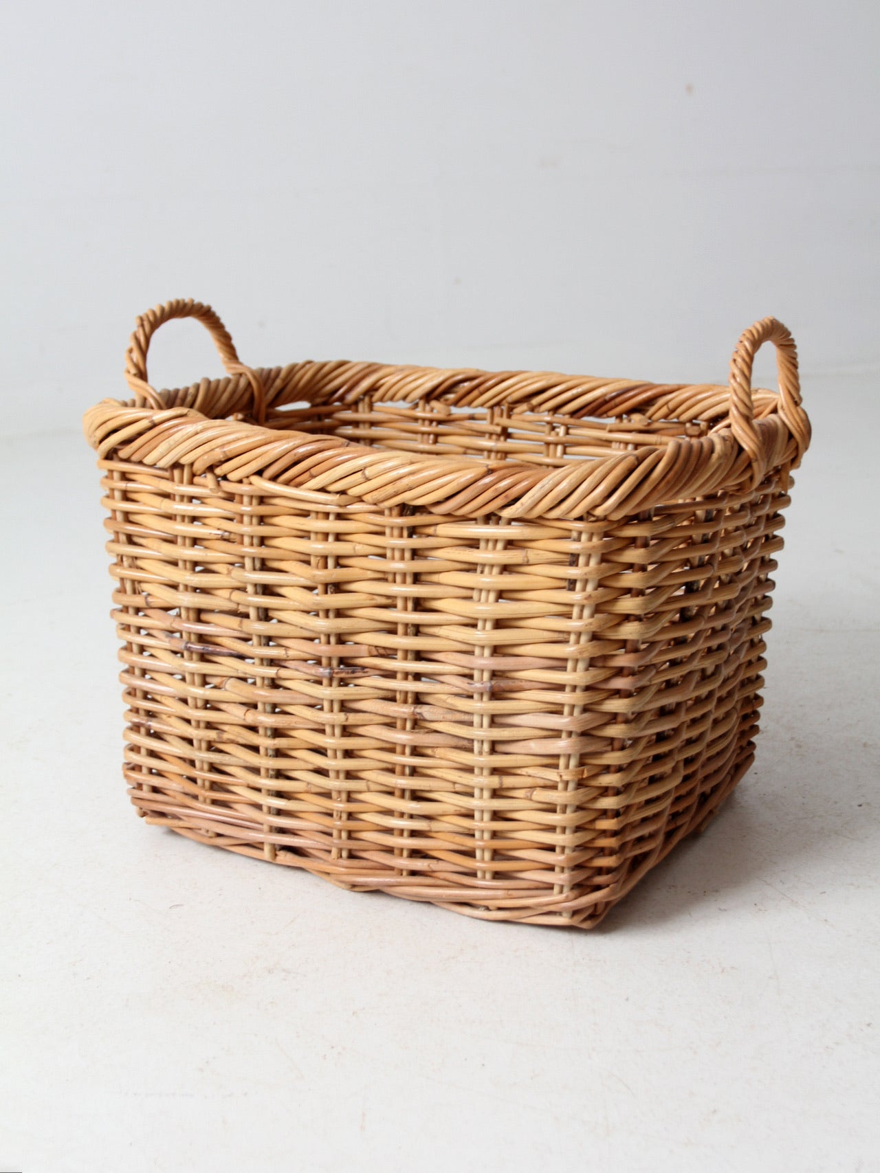 vintage woven storage basket