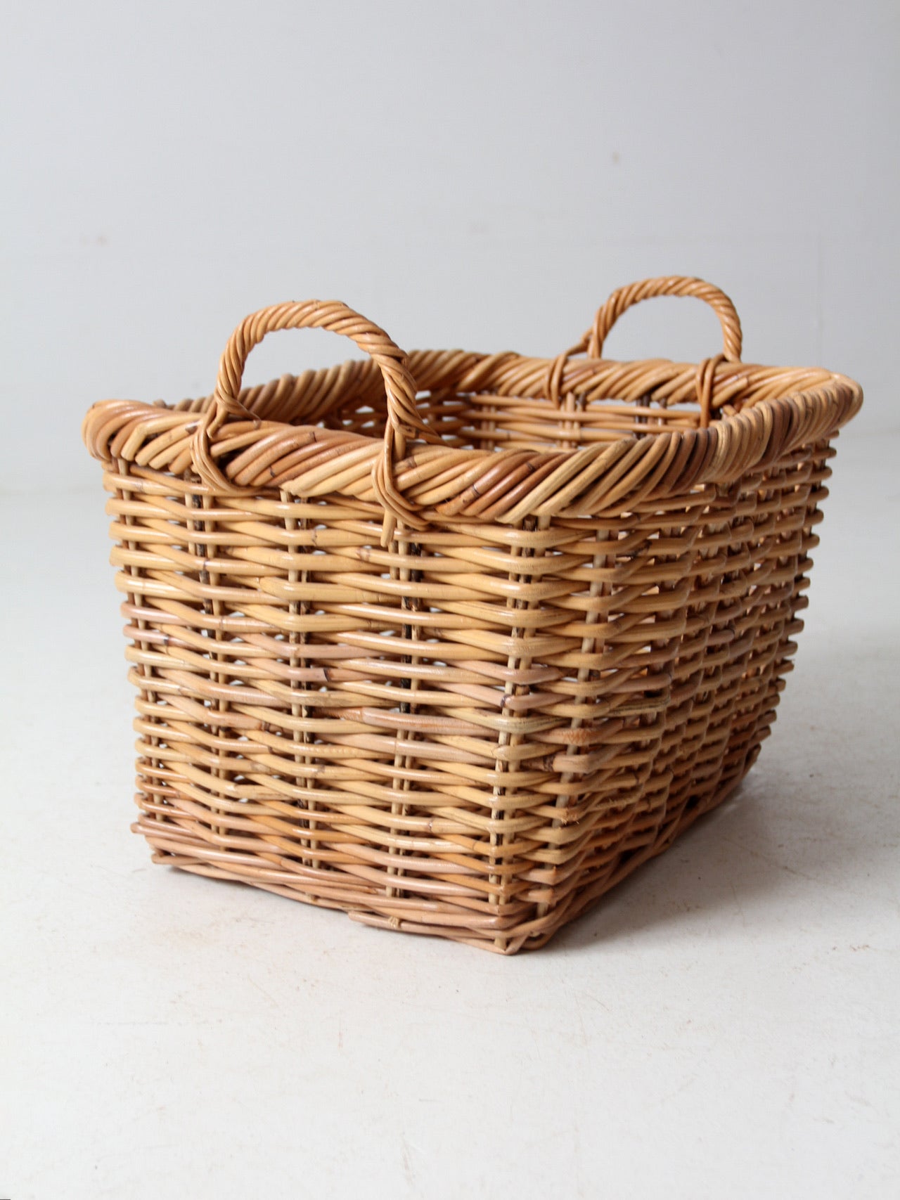 vintage woven storage basket
