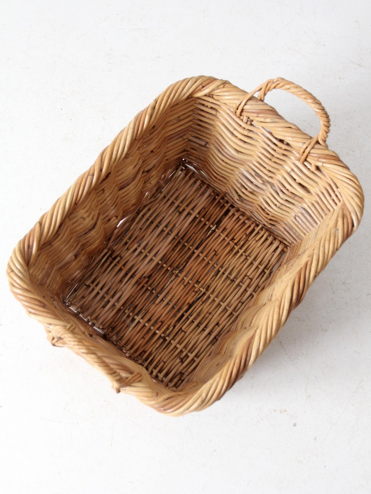 vintage woven storage basket