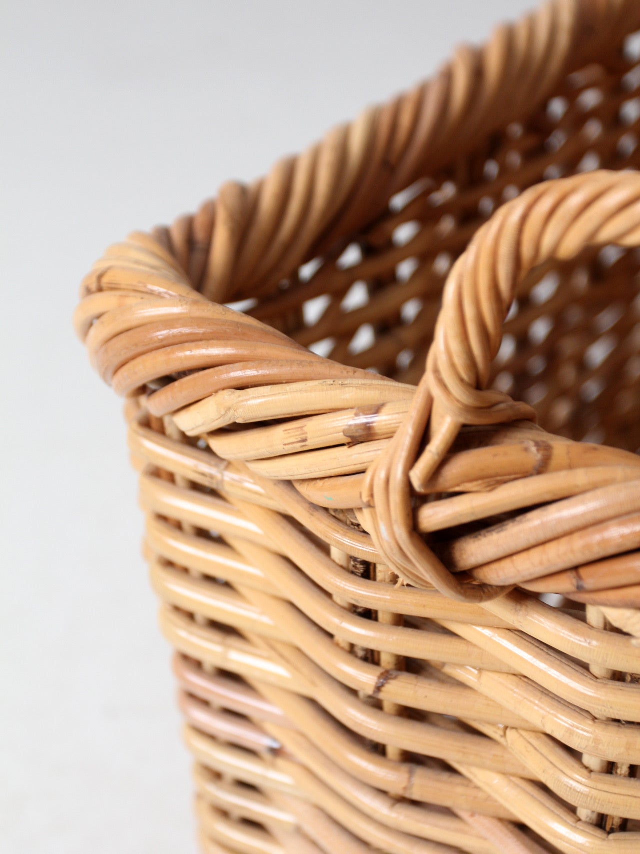 vintage woven storage basket