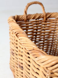 vintage woven storage basket