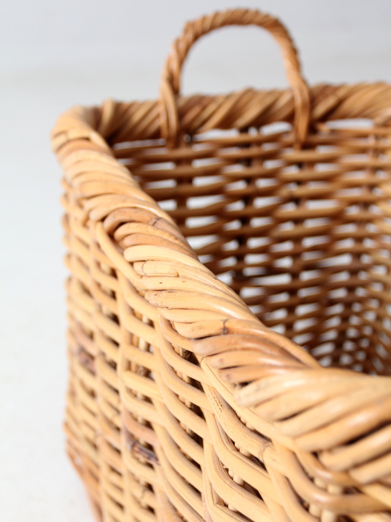 vintage woven storage basket