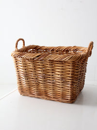 vintage woven storage basket