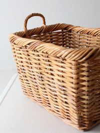 vintage woven storage basket