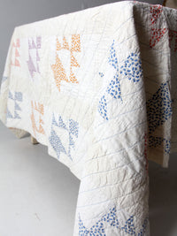 vintage hand stitched quilt 61 x 43