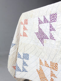 vintage hand stitched quilt 61 x 43