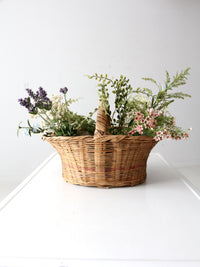 vintage gathering basket