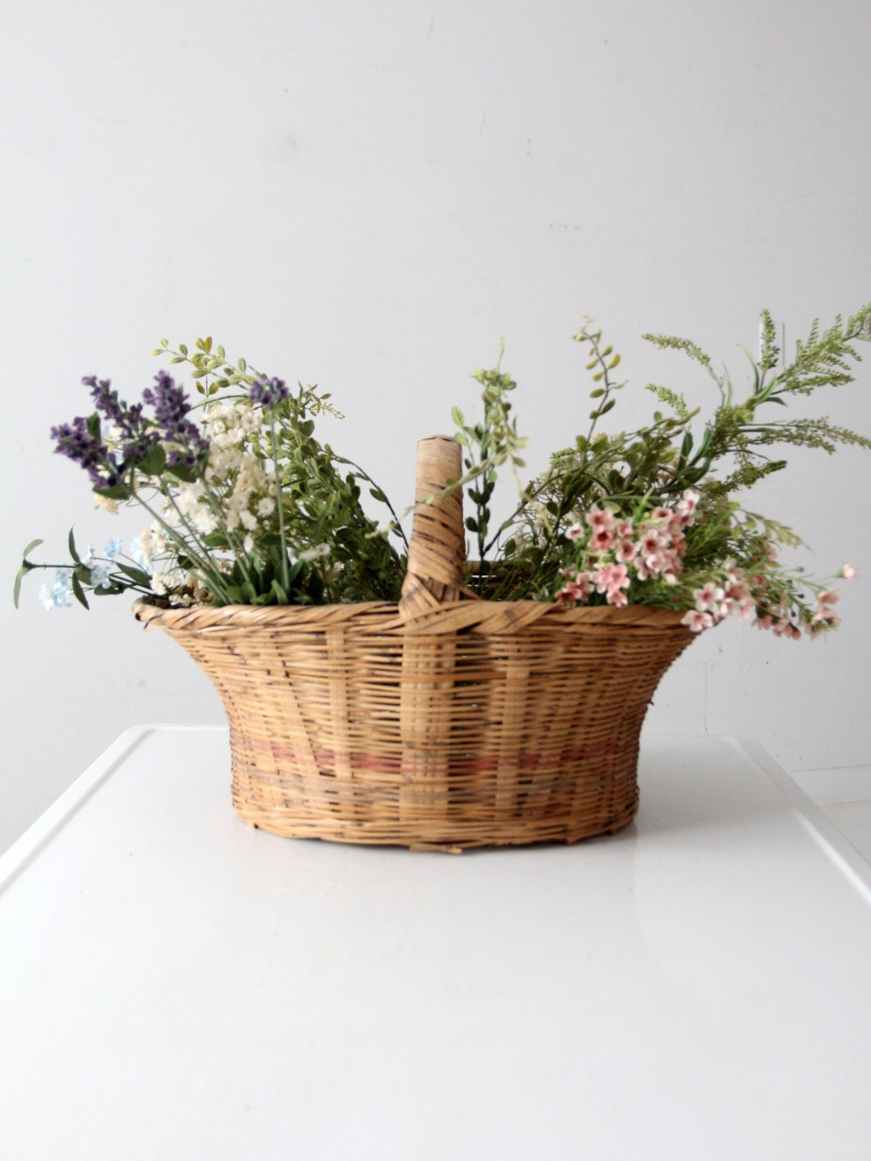 vintage gathering basket