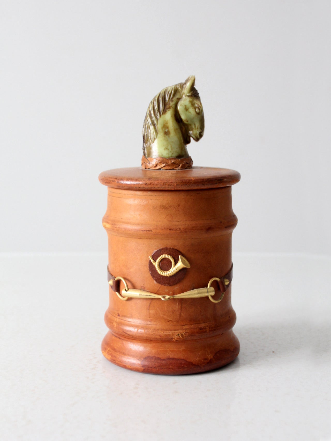 vintage Italian equestrian theme humidor