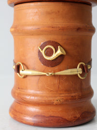 vintage Italian equestrian theme humidor