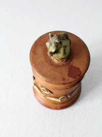 vintage Italian equestrian theme humidor