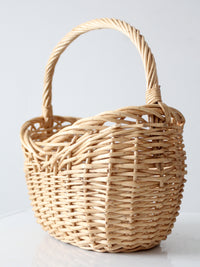 vintage wicker harvest basket
