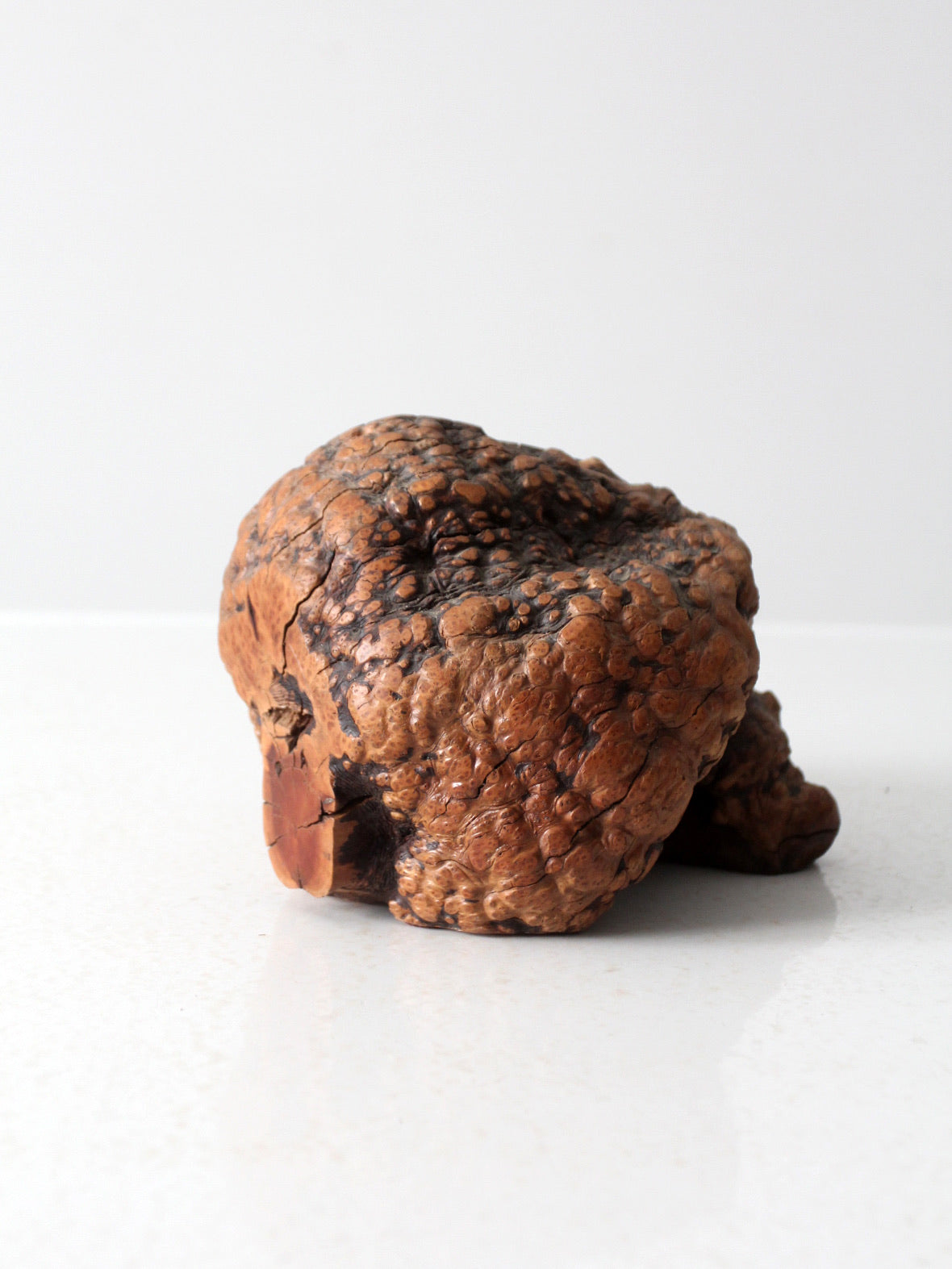 vintage burl wood natural sculpture