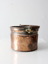 antique copper bucket