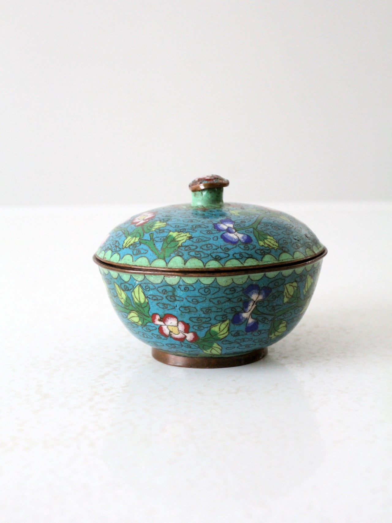 antique Chinese cloisonne box