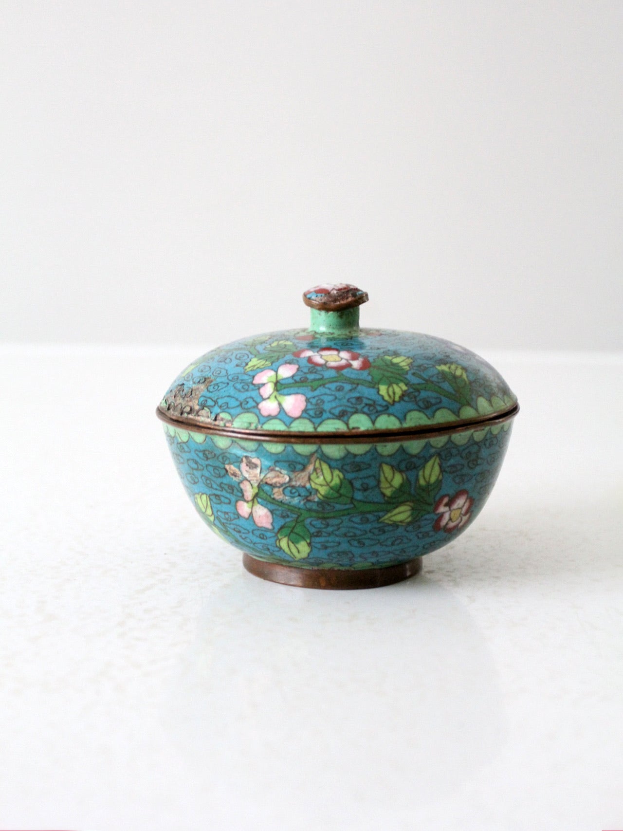 antique Chinese cloisonne box