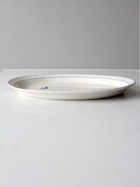 antique La Française bluebird platter