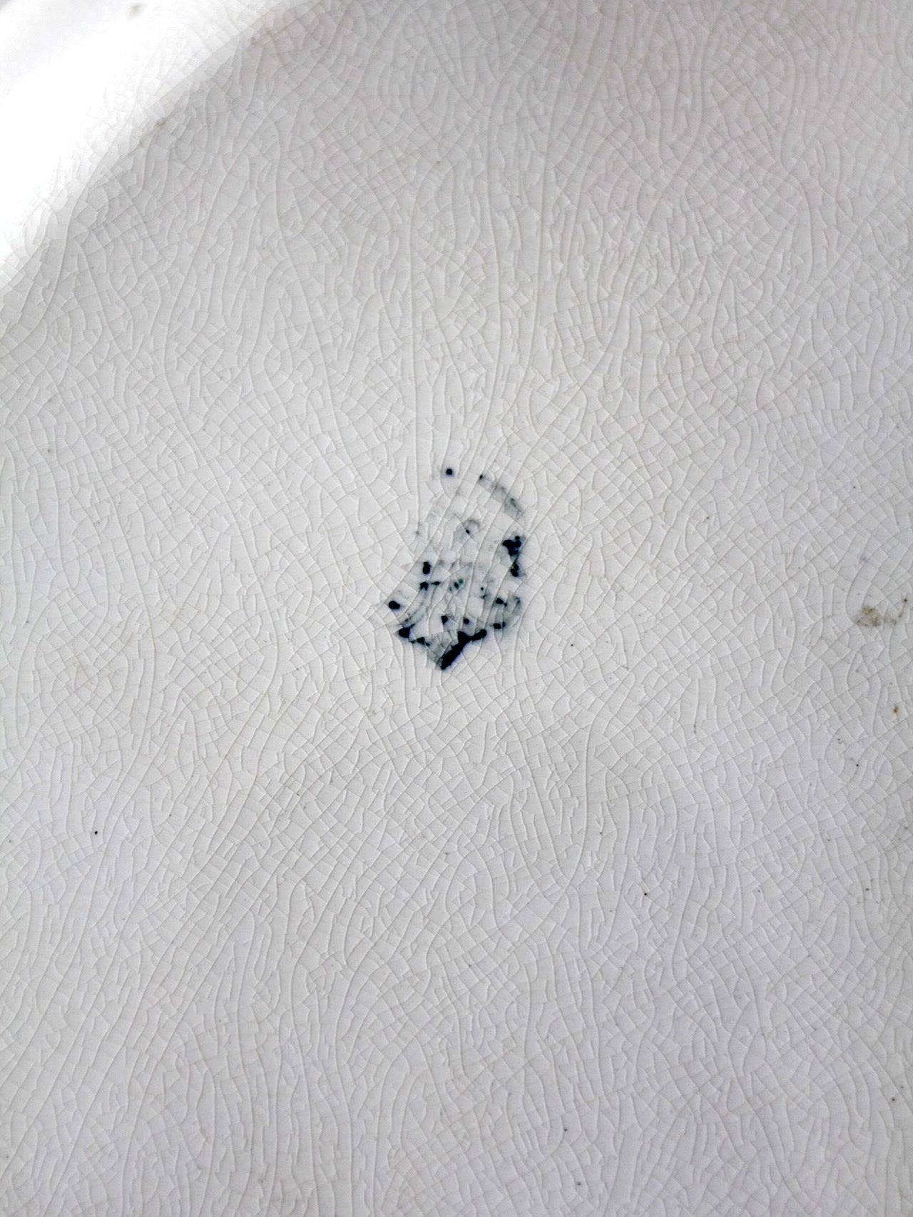 antique La Française bluebird platter