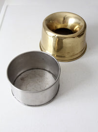 vintage brass spittoon