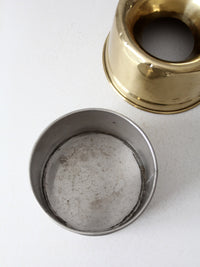 vintage brass spittoon