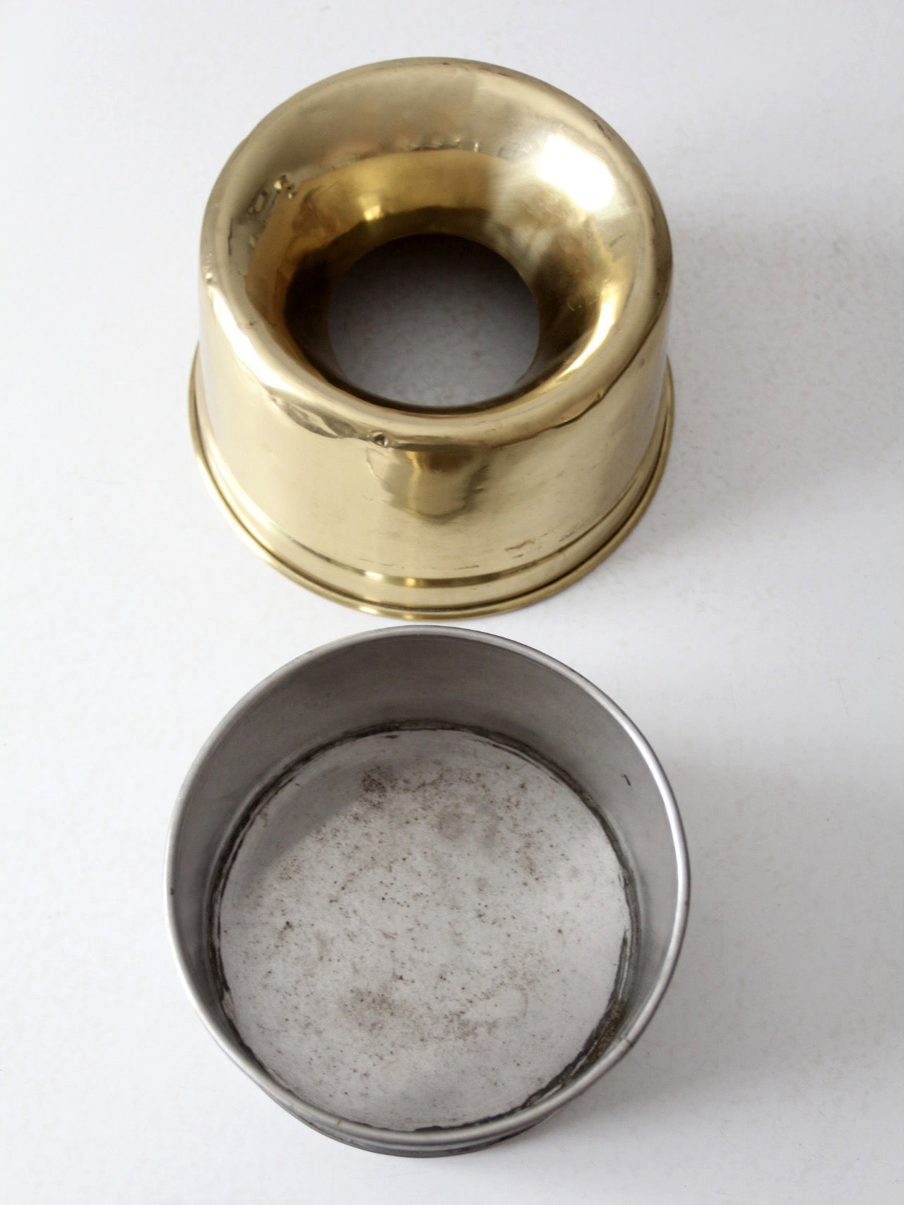 vintage brass spittoon