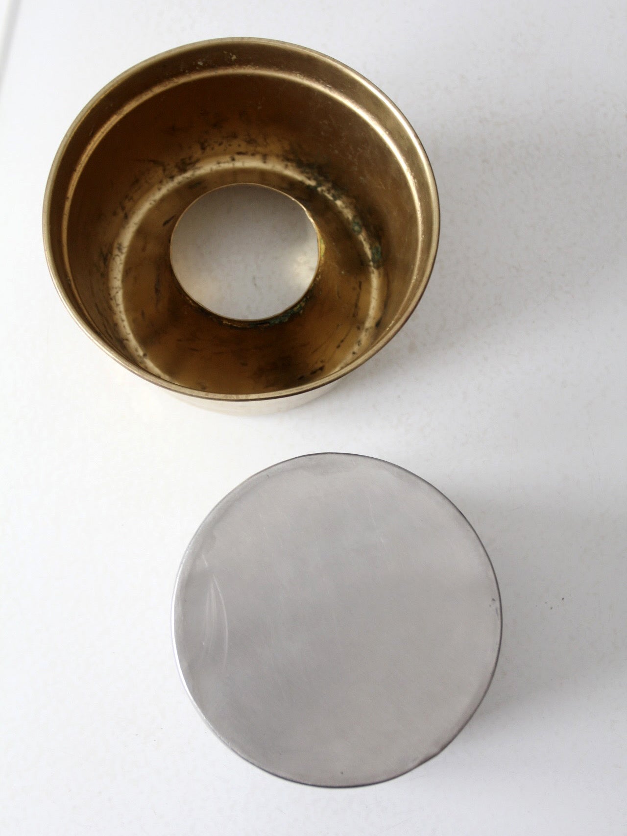 vintage brass spittoon