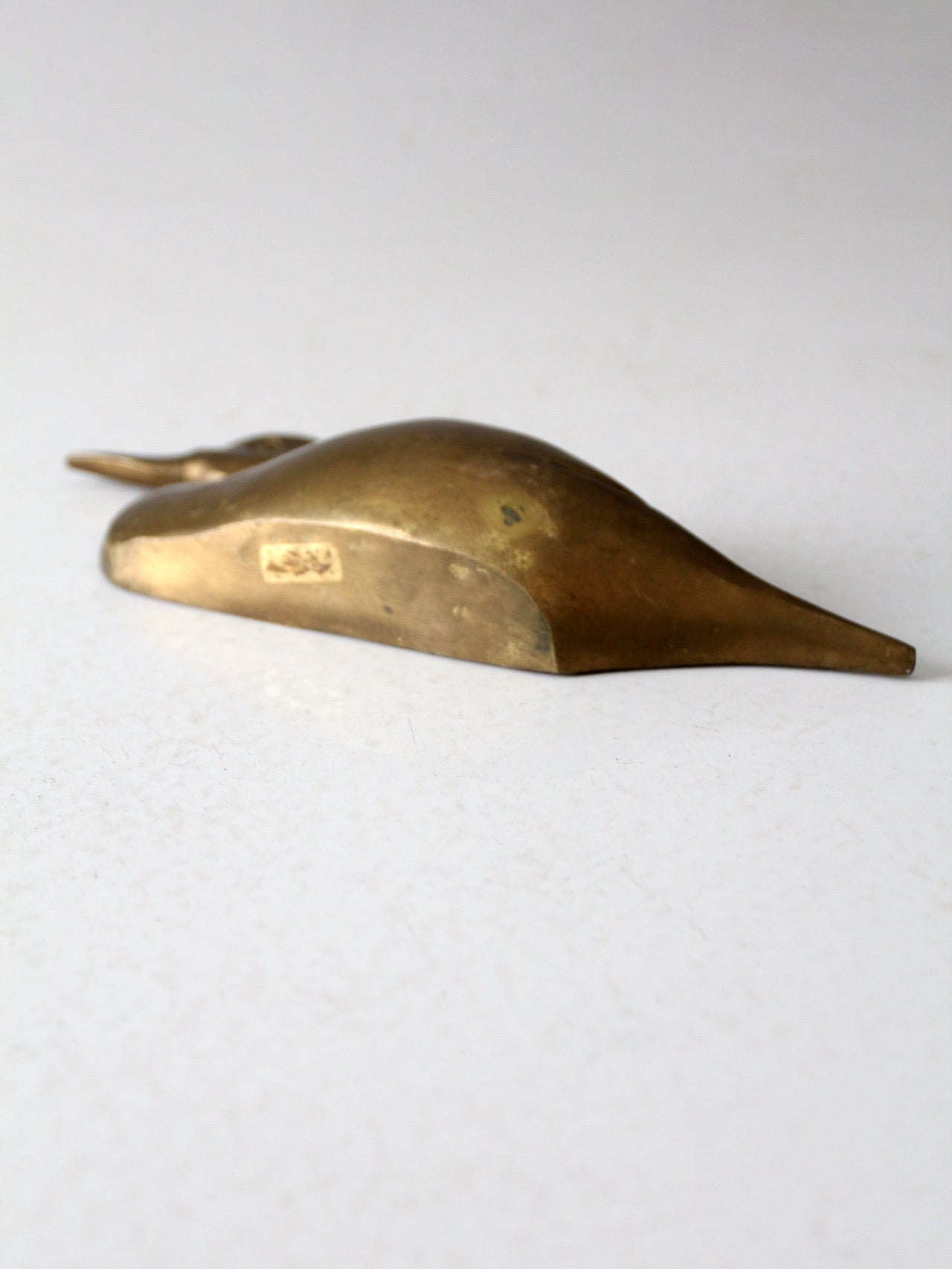 vintage brass duck wall hanging