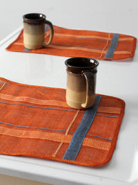 vintage woven placemats set of 4