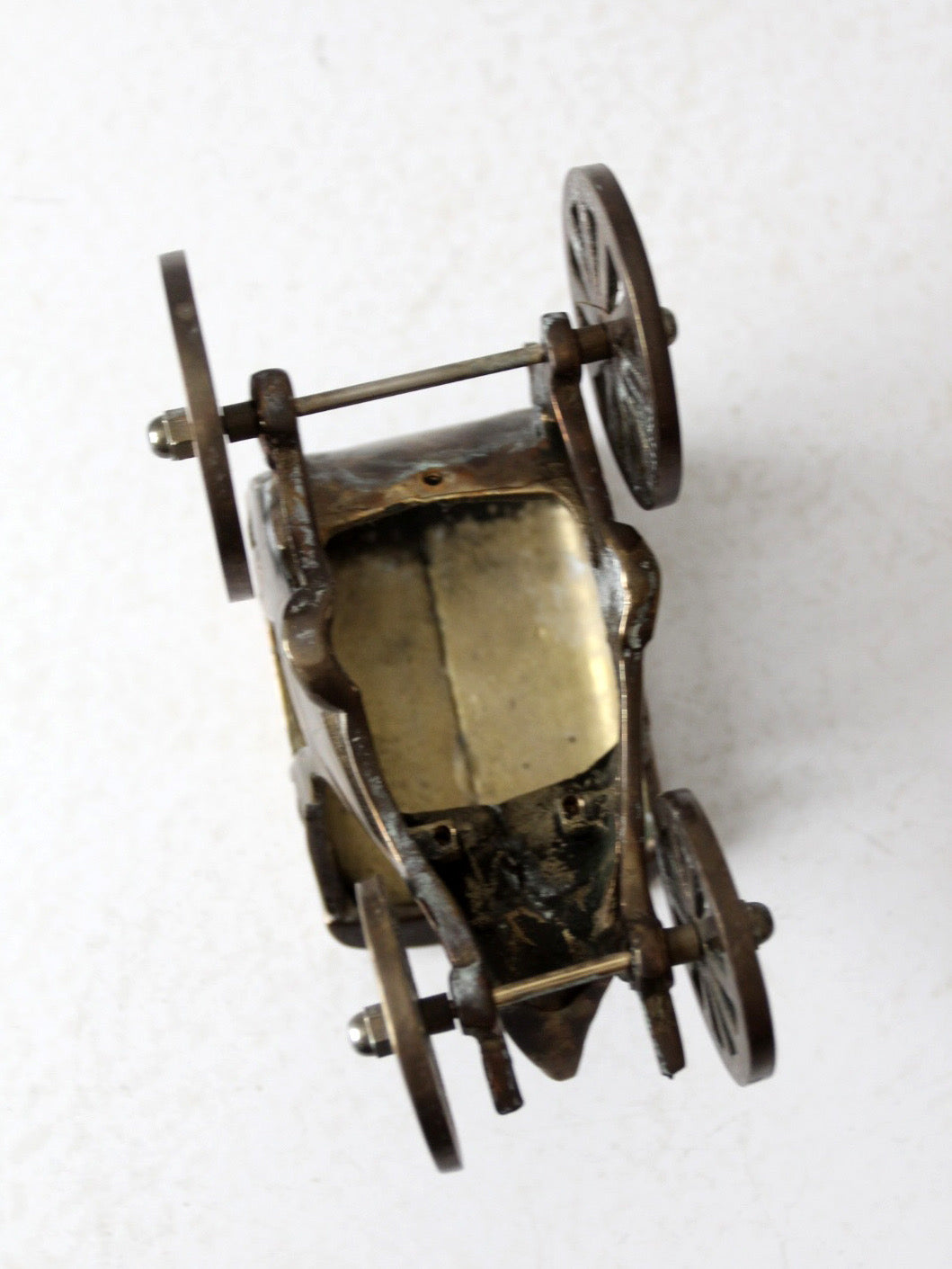 vintage brass carriage figurine