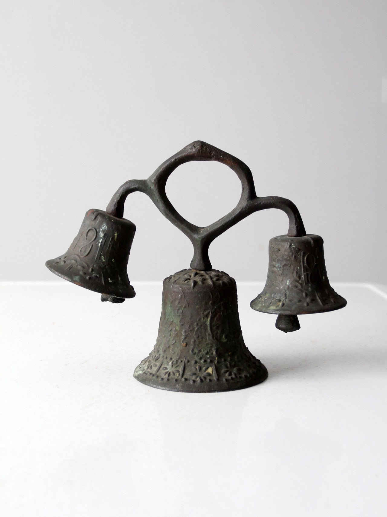 antique Mission style triple bell