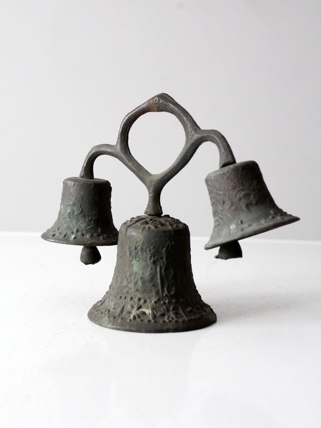 antique Mission style triple bell