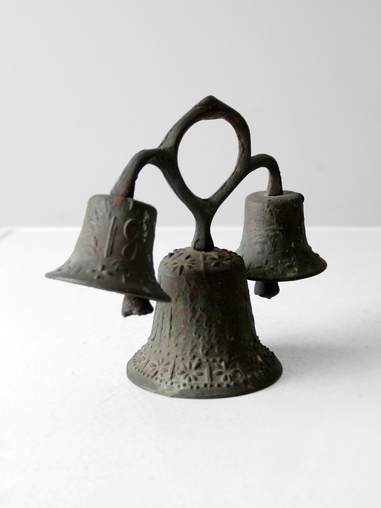 antique Mission style triple bell