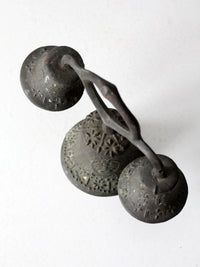 antique Mission style triple bell